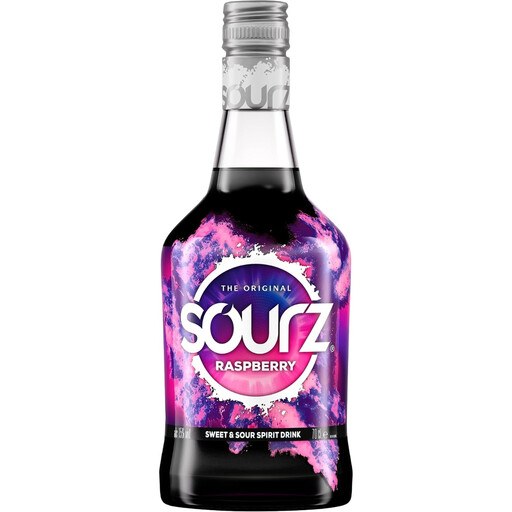Sourz Raspberry Liqueur 15% ABV - 70 cl
