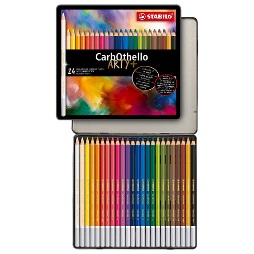 STABILO CarbOthello - Chalk-Pastel Pencil - ARTY+ - Tin of 24