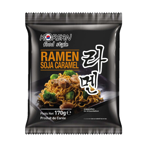 KOREAN FOOD STYLE Ramen Noodles Soy Caramel Flavour 170g