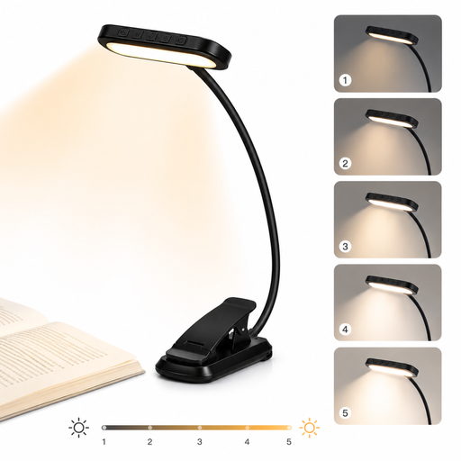 LED reading lamp with clip 24 LEDs