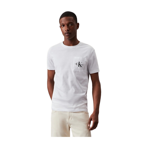 CALVIN KLEIN Core Monologo Pocket T-Shirt White