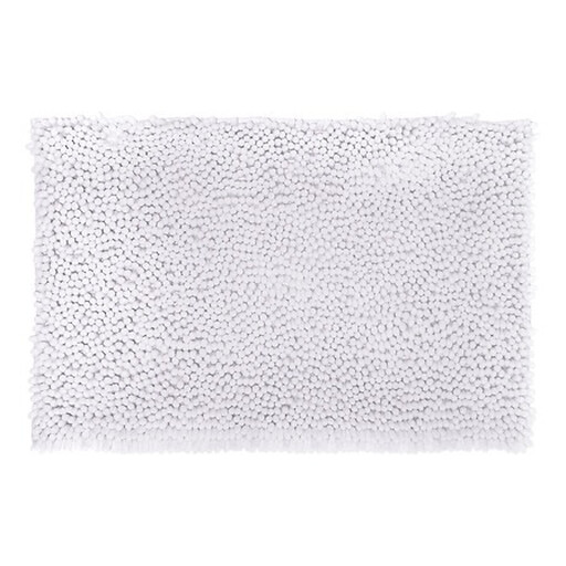 White Chenille Bath Mat 50x80 cm