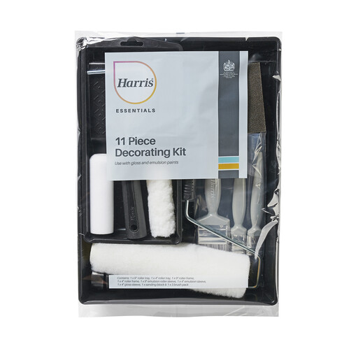 Harris Essentials 室内装修油漆刷与滚筒 11 件套