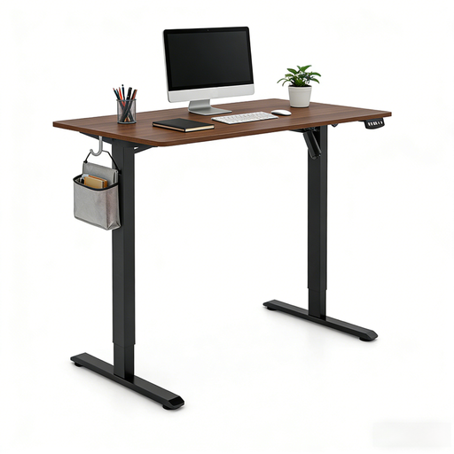 ochama Electric Standing Desk in Walnut