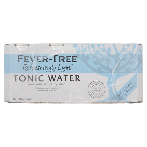 Fever-Tree Naturally Light Tonic Water, 8 x 150ml