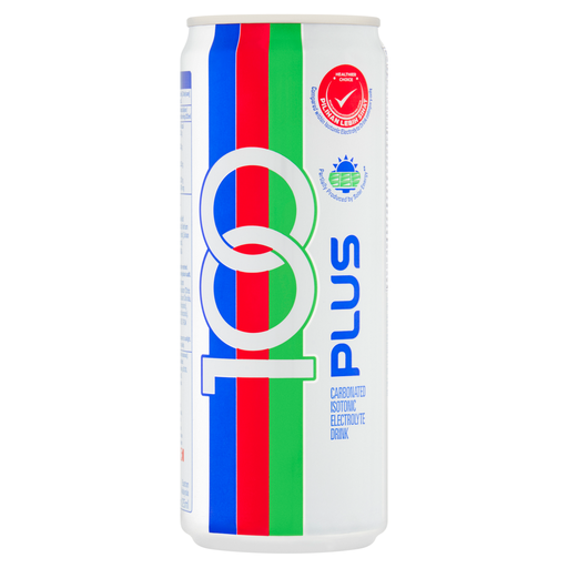 F&N 100 Plus Malaysian Carbonated Isotonic Electrolyte Drink 325 ml