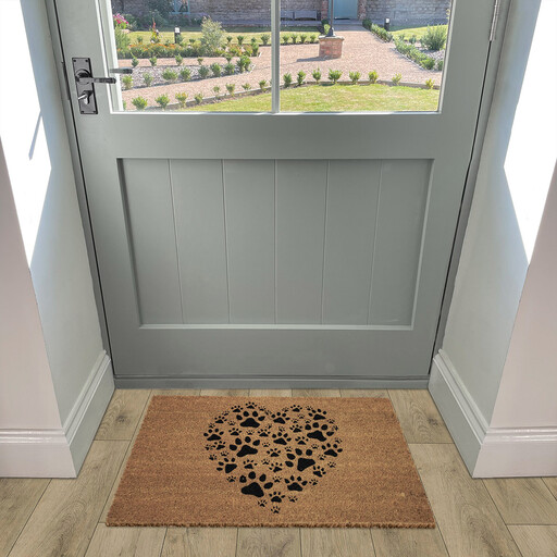 Likewise Doormat Pawprint Coir 40x70cm