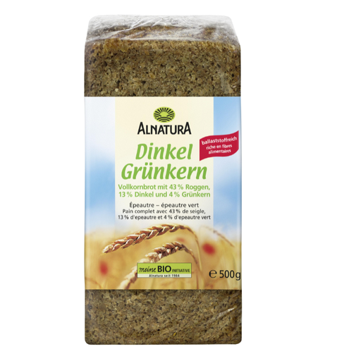 Alnatura Organic Spelt and Green Spelt Bread, 500 g