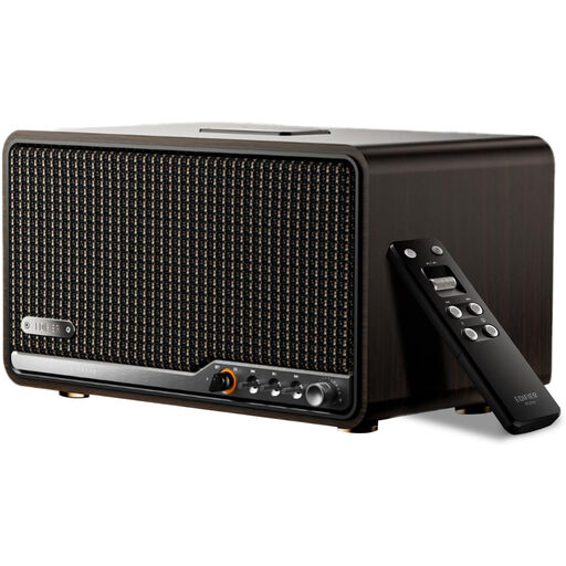 Edifier S300 Hi-Fi Wireless Multi-Room Tabletop Speaker in a living room setting
