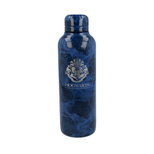 Harry Potter Stainless Steel Insulated Bottle 515 ml - Hogwarts Design - Blue