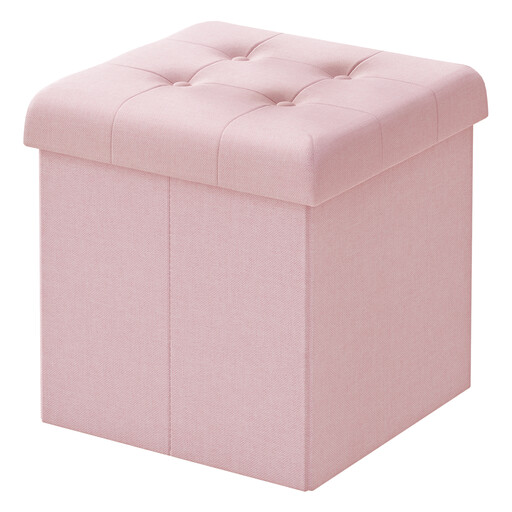 WOLTU Sitzhocker Faltbar, 43L Stauraum, Rosa