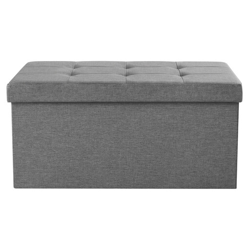 Ochama x SONGMICS Storage Ottoman Bench, 76 cm, Camel Brown