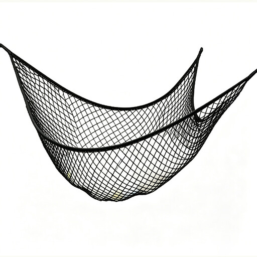 JORDAN&JUDY Toy Storage Net, stuffed Toys Storage Hammock, Black