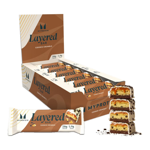 MyProtein Layered Protein Nutrition Bar Cookie Crumble Flavour