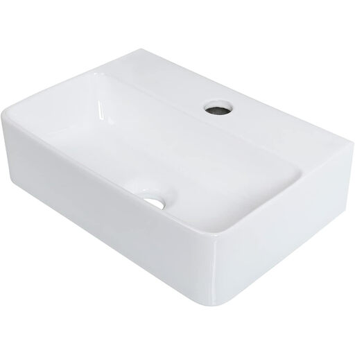 Ibergrif Bathroom White Ceramic Vessel Sink