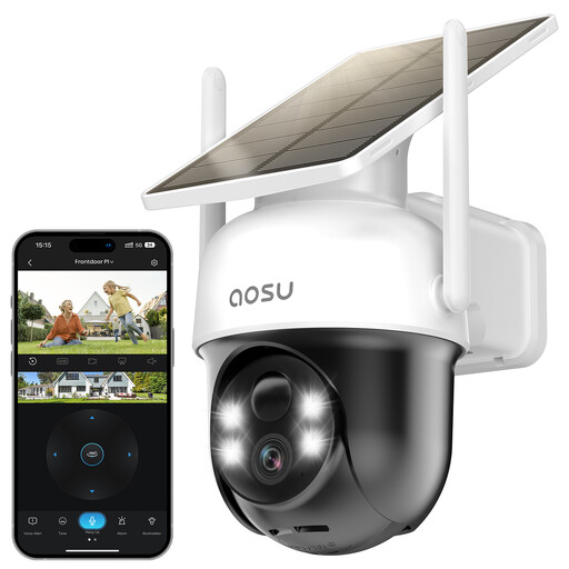 aosu caméra de sécurité wifi extérieure 2K 3MP