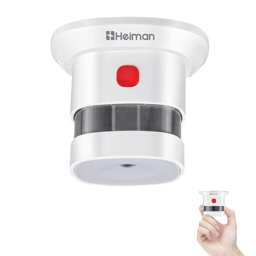 HEIMAN Mini Smoke Detector with 10 Year Battery Life (1-Pack)