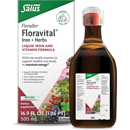 Floradix Floravital Energy Support Liquid Iron & Vitamin Formula