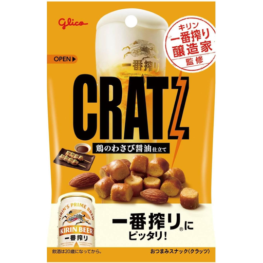 Glico Cratz Saveur Poulet, Wasabi et Sauce Soja