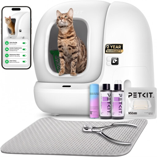 Pura Max 2 Premium Self-Cleaning Cat Litter Box Bundle
