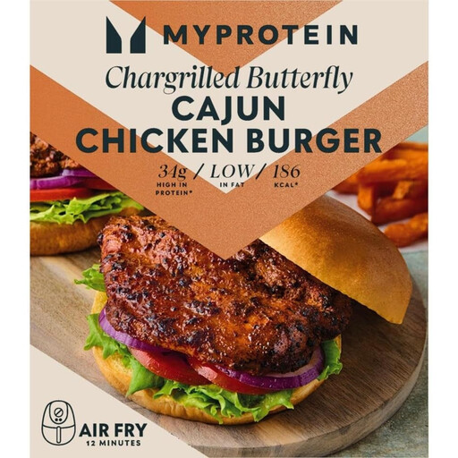 Myprotein 2 块装炭烤卡真蝴蝶鸡胸肉汉堡 300g