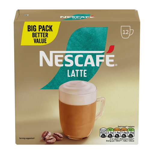 NESCAFÉ Latte 12 Sachets 186g