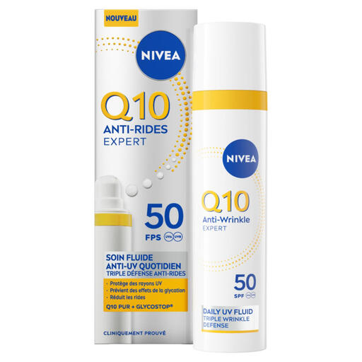 Nivea Q10 Expert Anti-Wrinkle Face Fluid SPF50 40ml
