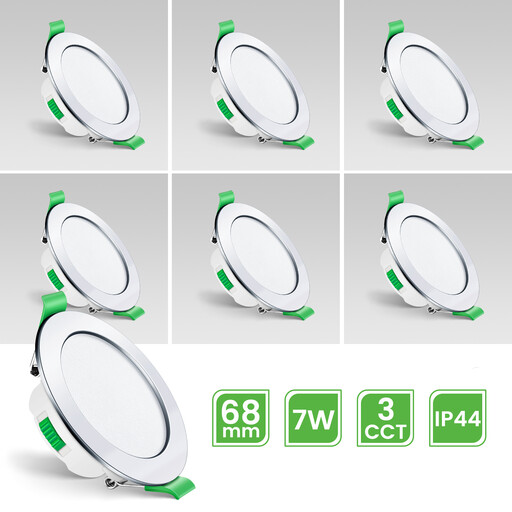 LED Einbaustrahler Set dimmbar für Bad und Küche mit IP44 Schutz