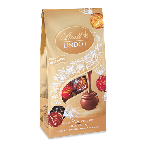 Lindt LINDOR Bag Assorted Gold 137g