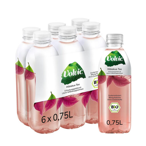Volvic Organic Hibiscus Tea 6x0.75L