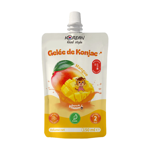 KOREAN FOOD STYLE Konjac Jelly Drink for Kids Mango Flavor 150ml