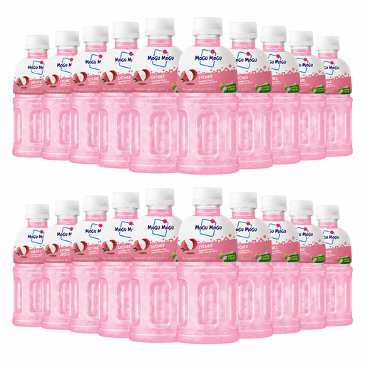 Mogu Mogu Lychee Flavoured Drink with Nata de Coco 320ml x 24pcs