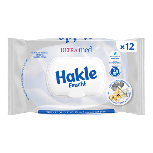 Hakle Ultra Med Moist Toilet Tissue, 42×12 Sheets