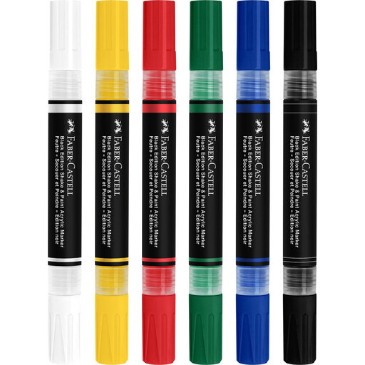 Faber-Castell Acryl Marker Set - 6 kleuren