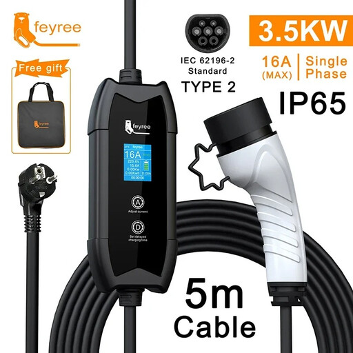 Feyree Mobiele EV Lader 16A