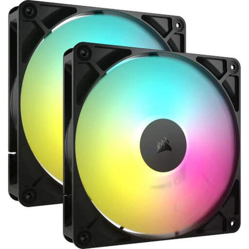 Corsair RS140 ARGB PC Case Fan 14cm Black 2-Pack
