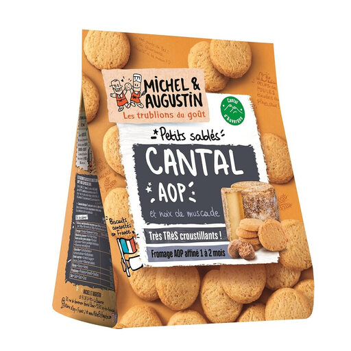 MICHEL ET AUGUSTIN Cantal Cheese & Nutmeg Sand Cookie 100g