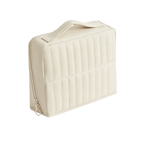 JORDAN&JUDY White Toiletry Bag, 1 pc/pack, 22*20.5*8.5cm