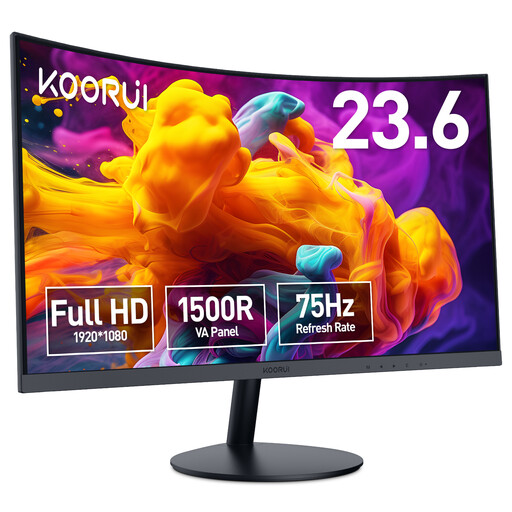 KOORUI 24N5CA 24-inch VA FHD 75Hz 1500R Curved Monitor