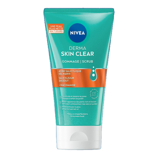 Nivea Derma Skin Clear Anti-Blemish Facial Exfoliating Scrub 150ml
