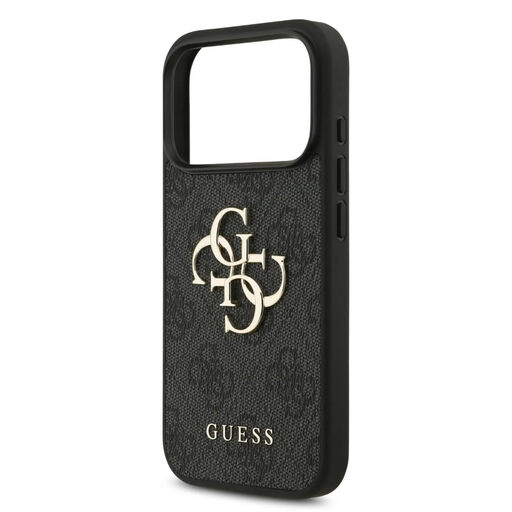 Guess 4G & Big Strass Logo iPhone 17 Pro Max / 18 Pro Max 手机壳 - 黑色