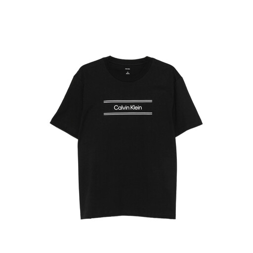Calvin Klein Men's Ss 20S Eu Spw Stndrd Graphic Tee - Black