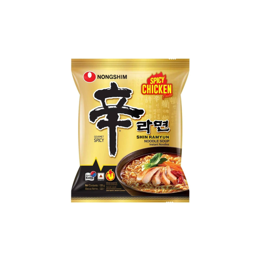 Nongshim Shin Ramyun Spicy Chicken Halal Instant Noodles 120g