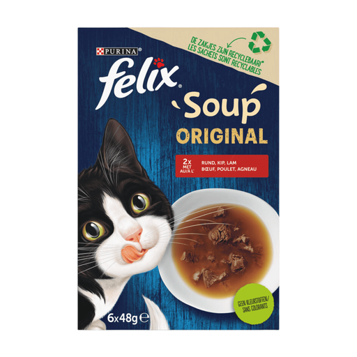 Felix Soup Farm nourriture humide pour chat 6 x 48 g