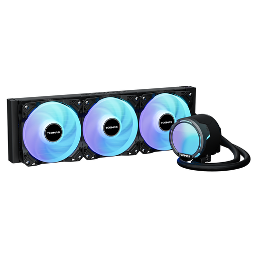 LE100 360 黑色 AIO 液冷 CPU 散热器
