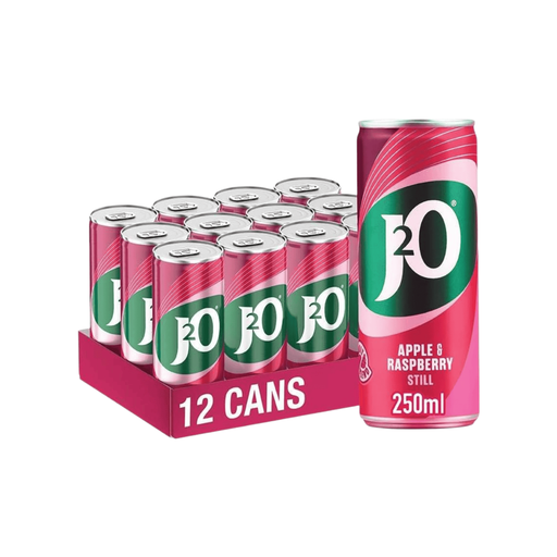 J2O Fruit Juice Apple & Raspberry 250ml cans