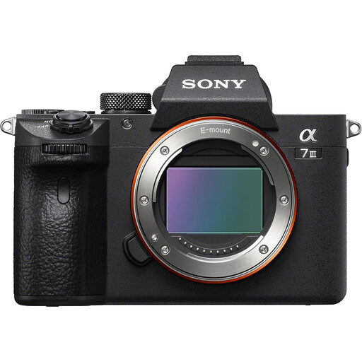 Sony Alpha 7 III full-frame mirrorless camera listed as body only