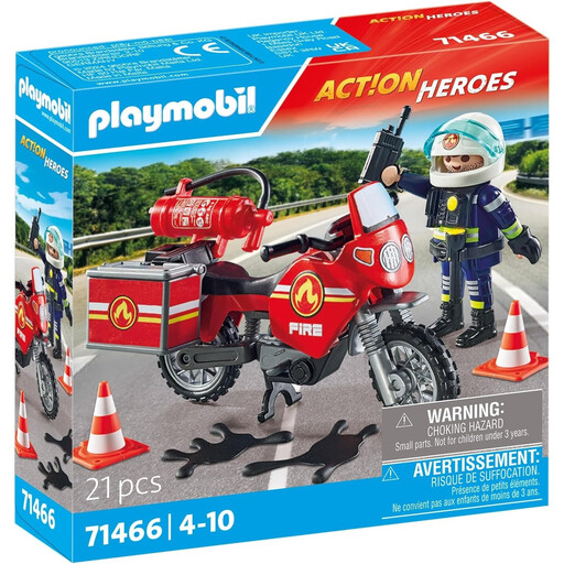 Set PLAYMOBIL Pompier et moto