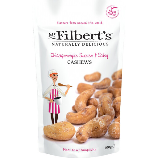 Mr Filbert's Chicago Style Sweet & Salty Cashews 100g