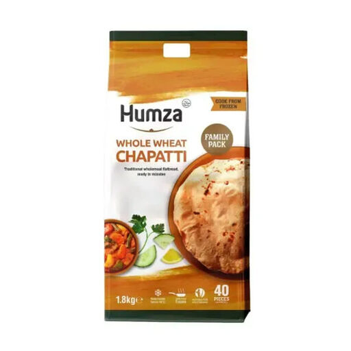 Humza Chapati Family Pack 1800g 40 Pcs